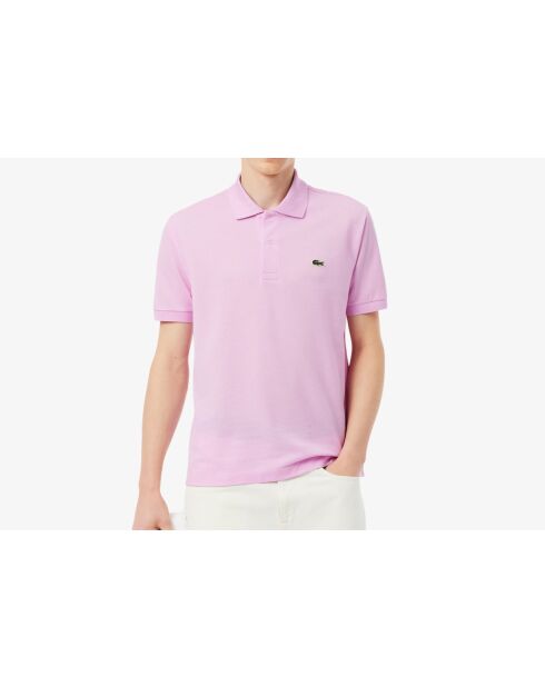 Polo en coton L12.12 rose