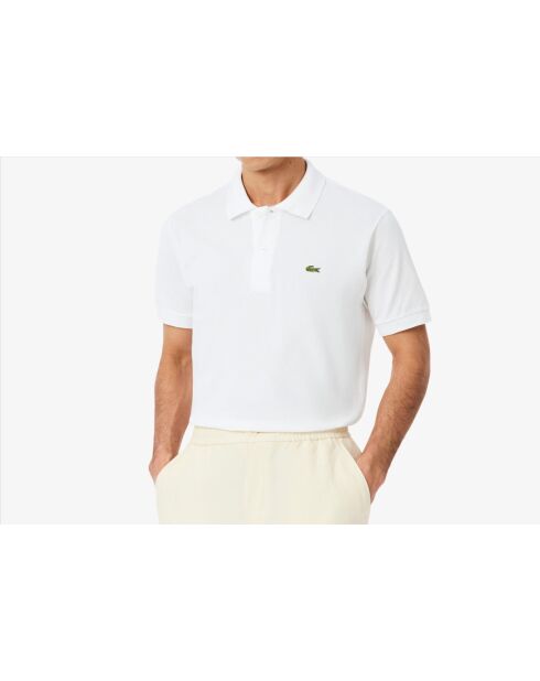 Polo en coton L12.12 blanc