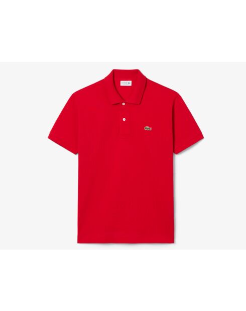 Polo en coton L12.12 rouge
