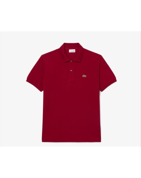 Polo en coton L12.12 bordeaux