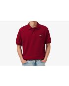 Polo en coton L12.12 bordeaux