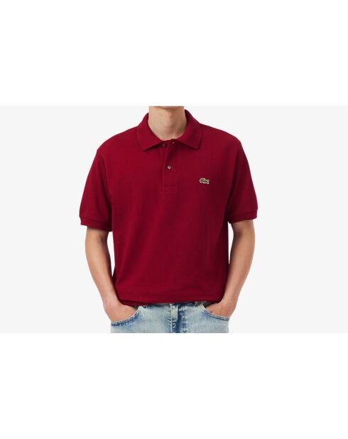 Polo en coton L12.12 bordeaux