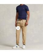 T-shirt en coton coupe ajustée personnalisée navy