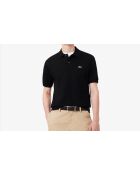 Polo en coton L12.12 noir