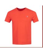 T-shirt en coton coupe ajustée personnalisée rouge