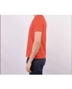 T-shirt en coton coupe ajustée personnalisée rouge