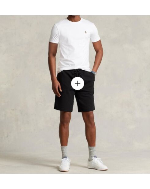 T-shirt en coton coupe ajustée personnalisée blanc