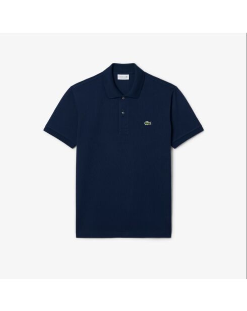Polo en coton L12.12 bleu nuit