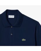 Polo en coton L12.12 bleu nuit