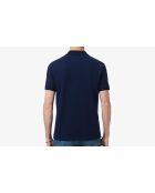 Polo en coton L12.12 bleu nuit