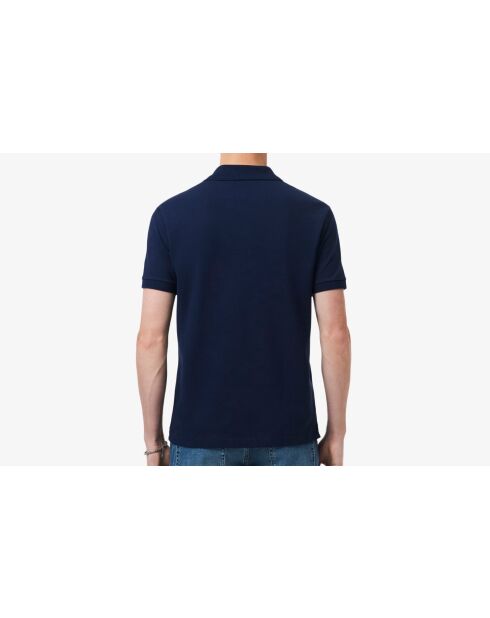Polo en coton L12.12 bleu nuit