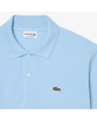 Polo en coton L12.12 bleu ciel