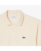 Polo en coton L12.12 beige
