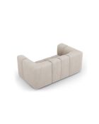 Canapé en chenille Adams 2 places beige - 166 x 96 x 70 cm