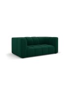 Canapé en velours Adams 2 places vert bouteille - 166 x 96 x 70 cm