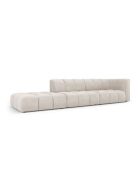 Canapé modulable gauche en chenille Adams 4 places beige - 293 x 96 x 70 cm