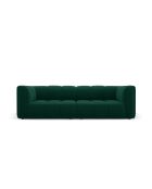 Canapé modulaire en velours Adams 3 places vert bouteille - 226 x 96 x 70 cm