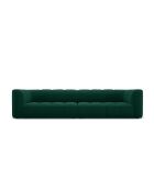 Canapé modulaire en velours Adams 4 places vert bouteille - 286 x 96 x 70 cm