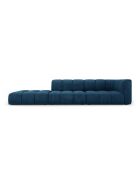 Canapé modulable gauche en chenille Adams 4 places bleu roi - 293 x 96 x 70 cm