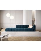 Canapé modulable gauche en chenille Adams 4 places bleu roi - 293 x 96 x 70 cm