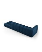 Canapé modulable droit en chenille Adams 4 places bleu roi - 293 x 96 x 70 cm