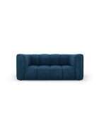 Canapé en chenille Adams 2 places bleu roi - 166 x 96 x 70 cm