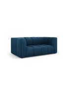 Canapé en chenille Adams 2 places bleu roi - 166 x 96 x 70 cm