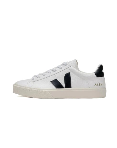 Sneakers Campo bianche e nere in pelle