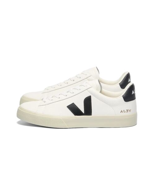 Sneakers Campo bianche e nere in pelle
