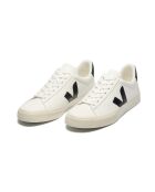 Sneakers Campo bianche e nere in pelle