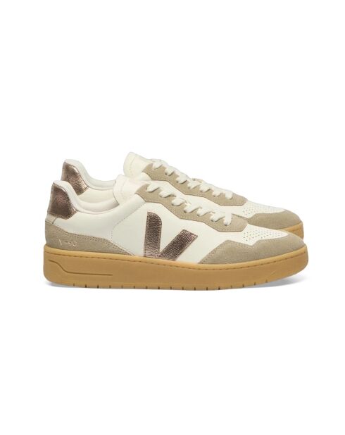 V-90 O.T. Sneakers van brons en bruin leer