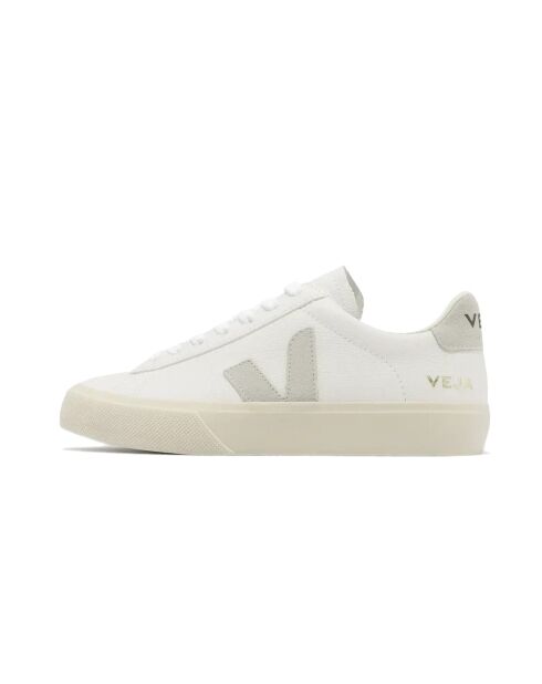 Baskets en cuir Campo Natural blanches
