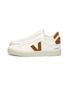 Baskets en cuir Campo Cognac et blanc