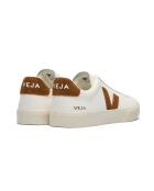 Baskets en cuir Campo Cognac et blanc