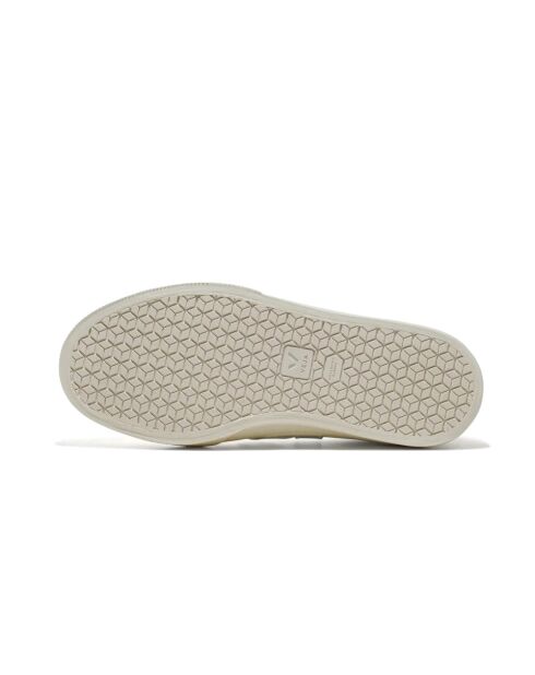 Baskets en cuir Campo Cognac et blanc