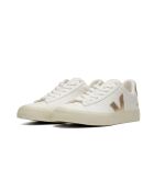 Baskets en cuir Campo platine et blanc