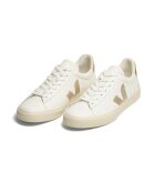 Baskets en cuir Campo platine et blanc