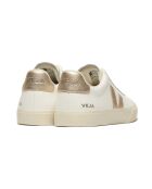 Baskets en cuir Campo platine et blanc