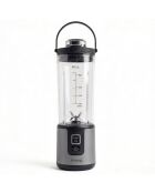 Mini blender portable sur batterie noir - 470 ml