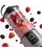 Mini blender portable sur batterie noir - 470 ml