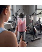 Mini blender portable sur batterie noir - 470 ml