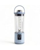 Mini blender portable sur batterie bleu pastel - 470 ml