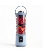 Mini blender portable sur batterie bleu pastel - 470 ml