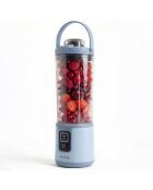 Mini blender portable sur batterie bleu pastel - 470 ml