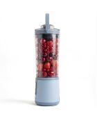 Mini blender portable sur batterie bleu pastel - 470 ml