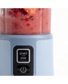 Mini blender portable sur batterie bleu pastel - 470 ml