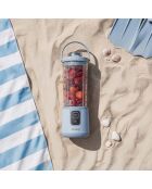 Mini blender portable sur batterie bleu pastel - 470 ml