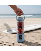 Mini blender portable sur batterie bleu pastel - 470 ml