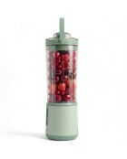 Mini blender portable sur batterie vert pastel - 470 ml