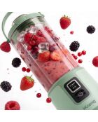 Mini blender portable sur batterie vert pastel - 470 ml